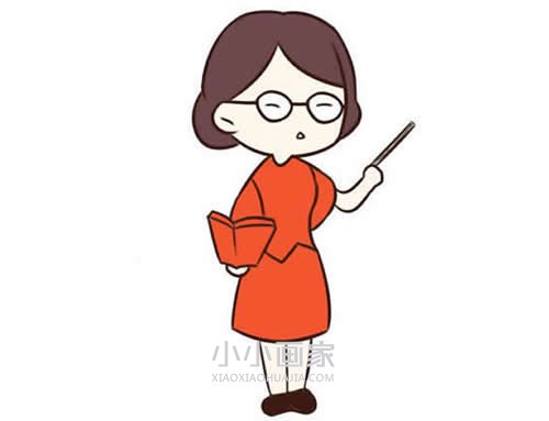 教师节女老师简笔画画法图片步骤- www.chuantongba.top