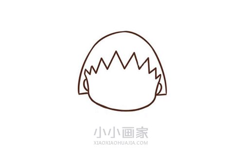 惊喜表情樱桃小丸子简笔画画法图片步骤- www.chuantongba.top