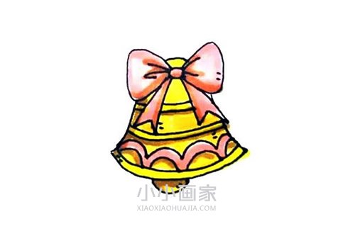 彩色圣诞铃铛简笔画画法图片步骤- www.chuantongba.top