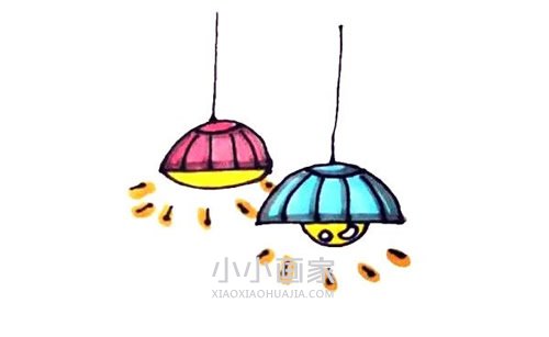 发光的吊灯简笔画画法图片步骤- www.chuantongba.top