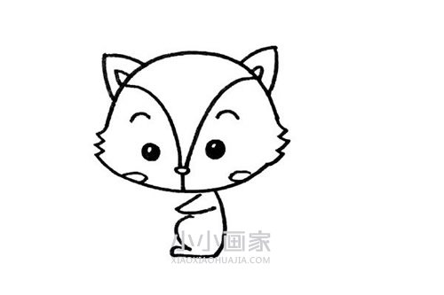呆萌小松鼠简笔画画法图片步骤- www.chuantongba.top