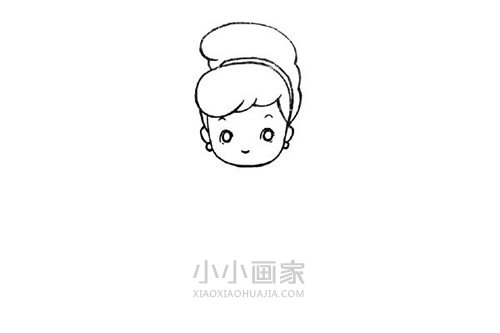 彩色灰姑娘简笔画画法图片步骤- www.chuantongba.top