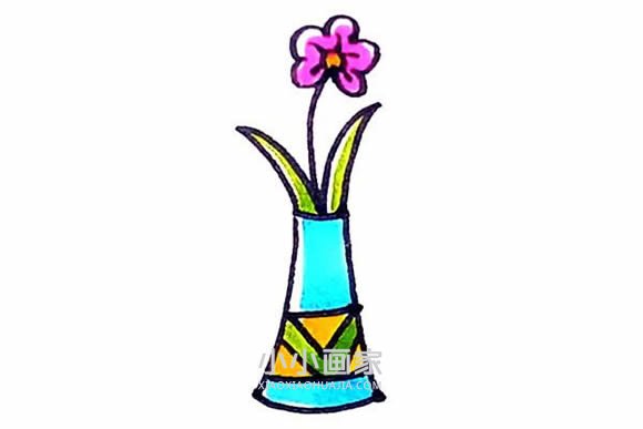 美丽花瓶简笔画画法图片步骤- www.chuantongba.top