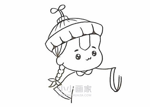 僵小鱼简笔画画法图片步骤- www.chuantongba.top