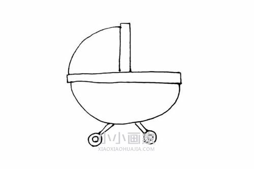彩色婴儿车简笔画画法图片步骤- www.chuantongba.top