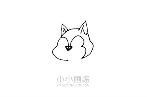 开心的松鼠简笔画画法图片步骤- www.chuantongba.top