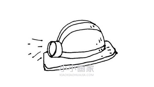 安全帽简笔画画法图片步骤- www.chuantongba.top