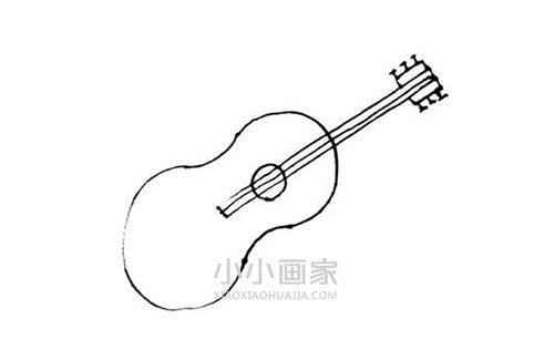 彩色吉他简笔画画法图片步骤- www.chuantongba.top