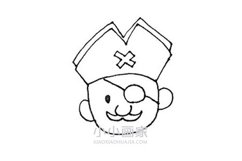 独眼海盗简笔画画法图片步骤- www.chuantongba.top