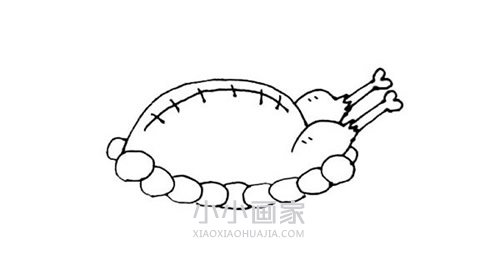 烤好的火鸡简笔画画法图片步骤- www.chuantongba.top