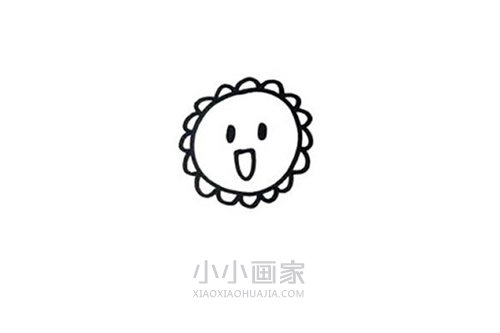 卡通太阳花简笔画画法图片步骤- www.chuantongba.top