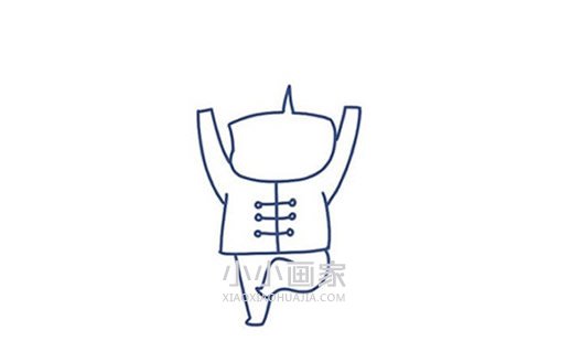 福气娃娃简笔画画法图片步骤- www.chuantongba.top