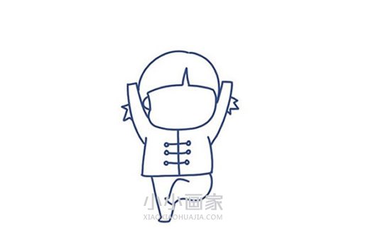 福气娃娃简笔画画法图片步骤- www.chuantongba.top