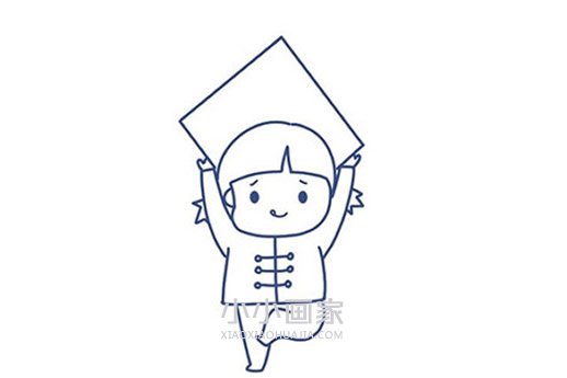 福气娃娃简笔画画法图片步骤- www.chuantongba.top