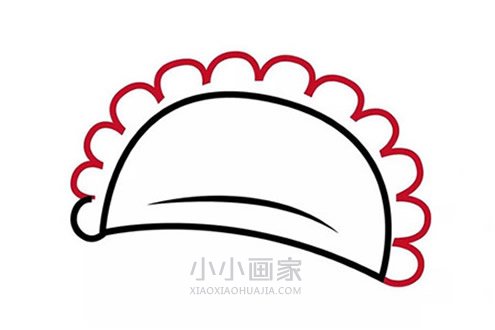 彩色饺子简笔画画法图片步骤- www.chuantongba.top