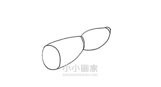 两个莲藕简笔画画法图片步骤- www.chuantongba.top