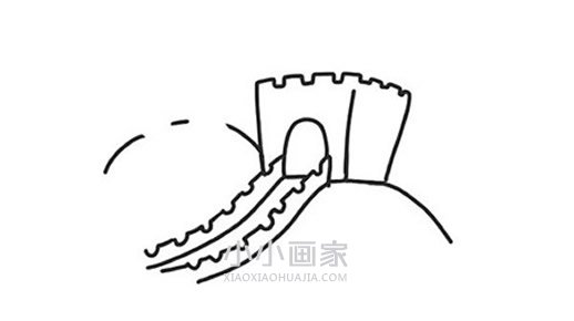 万里长城简笔画画法图片步骤- www.chuantongba.top