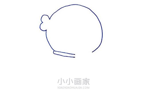 萌萌哒哆啦A梦简笔画画法图片步骤- www.chuantongba.top
