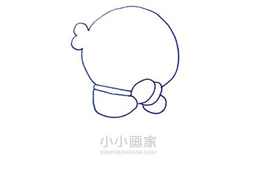 萌萌哒哆啦A梦简笔画画法图片步骤- www.chuantongba.top