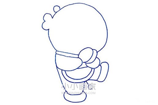 萌萌哒哆啦A梦简笔画画法图片步骤- www.chuantongba.top