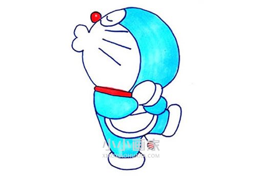 萌萌哒哆啦A梦简笔画画法图片步骤- www.chuantongba.top