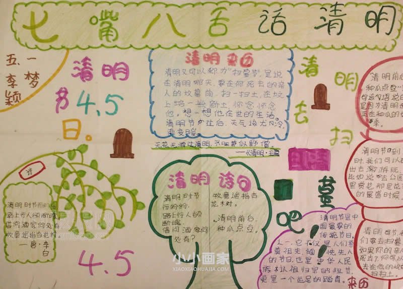 小学五年级忆清明手抄报内容图片- www.chuantongba.top
