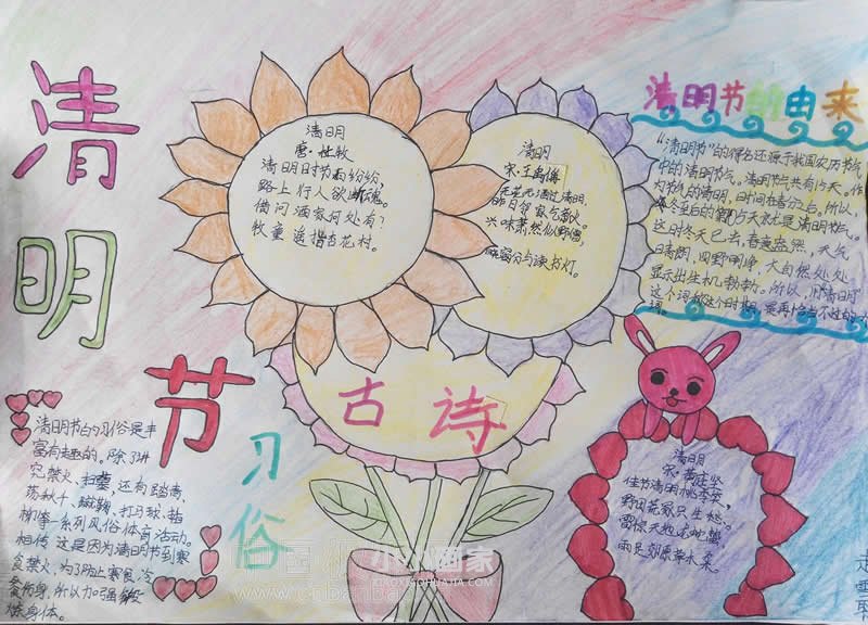 清明手抄报简单一点的内容图片三年级- www.chuantongba.top