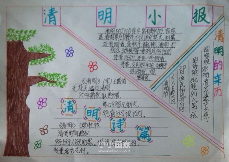 清明节小报图片五年级- www.chuantongba.top