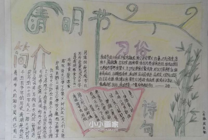清明节手抄报五年级简单清晰- www.chuantongba.top