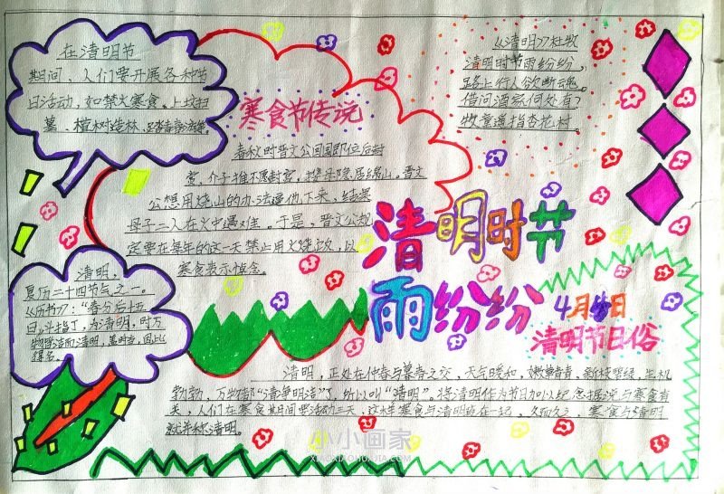 关于清明节的手抄报一等奖小学生- www.chuantongba.top