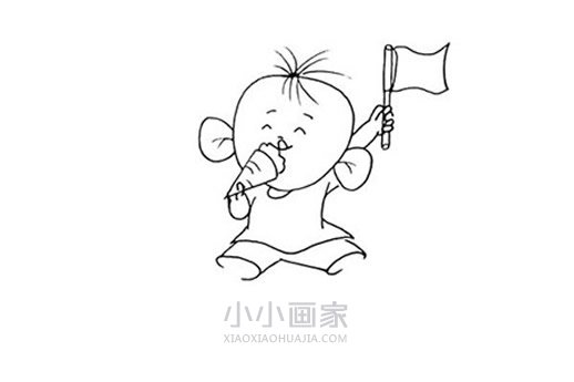 大耳朵图图简笔画画法图片步骤- www.chuantongba.top