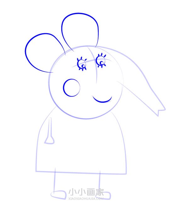 小象爱米丽的妈妈简笔画画法图片步骤- www.chuantongba.top