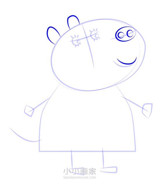 斑马佐伊的妈妈简笔画画法图片步骤- www.chuantongba.top