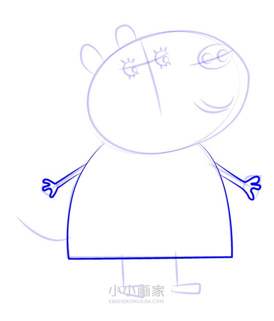 斑马佐伊的妈妈简笔画画法图片步骤- www.chuantongba.top