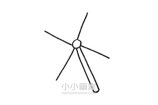 彩色风车简笔画画法图片步骤- www.chuantongba.top