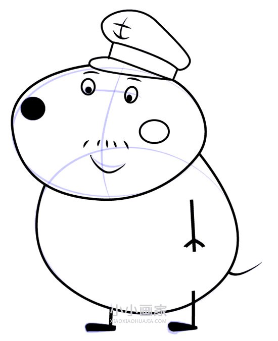 小狗丹尼爸爸简笔画画法图片步骤- www.chuantongba.top