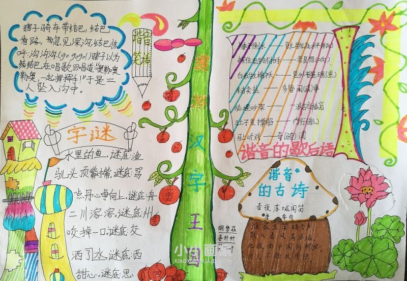 遨游汉字王国手抄报图片内容简单又漂亮五年级- www.chuantongba.top