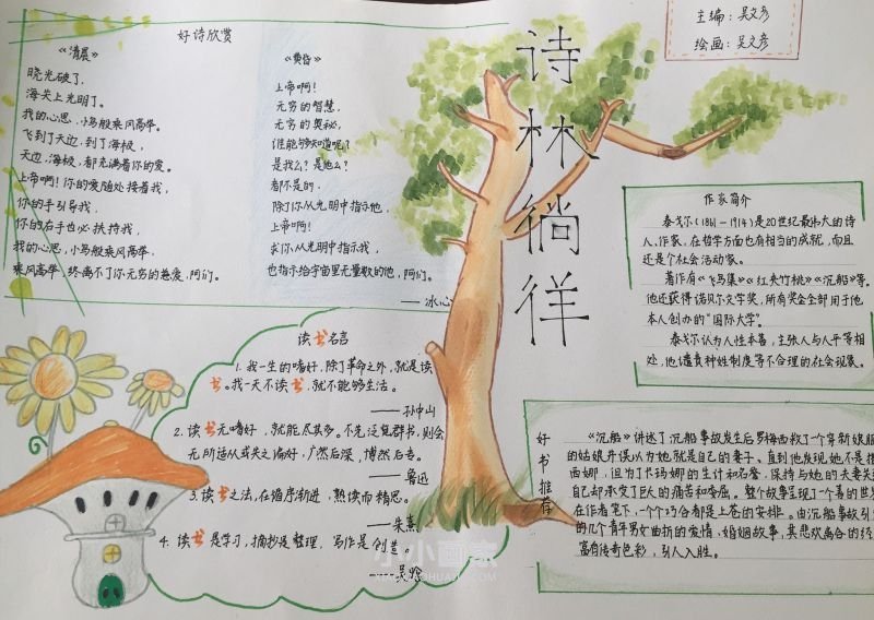 我爱文学手抄报简单漂亮初一- www.chuantongba.top