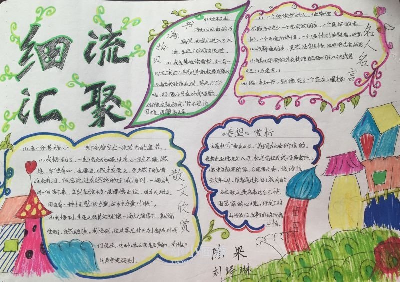 我爱文学手抄报简单漂亮初一- www.chuantongba.top