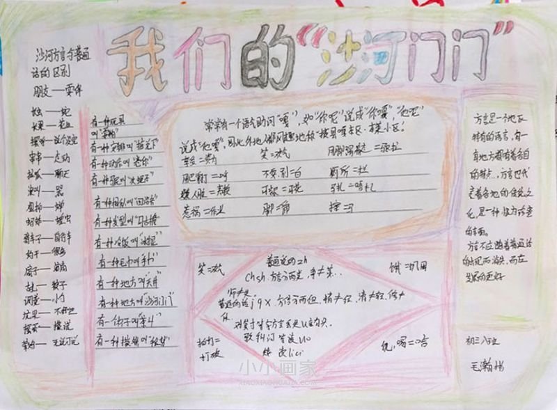 我们的沙河门门手抄报图片初三- www.chuantongba.top