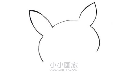 快乐的皮卡丘简笔画画法图片步骤- www.chuantongba.top