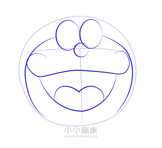 挥手的哆啦A梦简笔画画法图片步骤- www.chuantongba.top