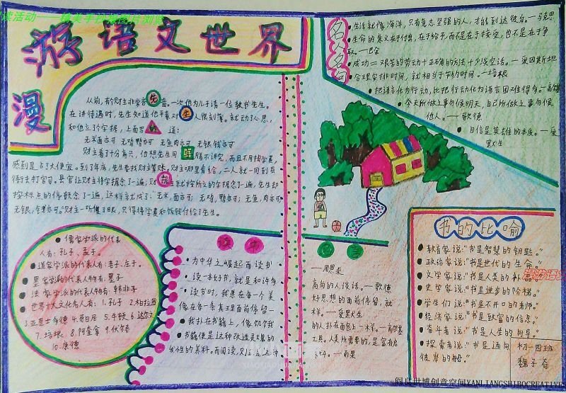 漫游语文世界手抄报内容图片初一- www.chuantongba.top