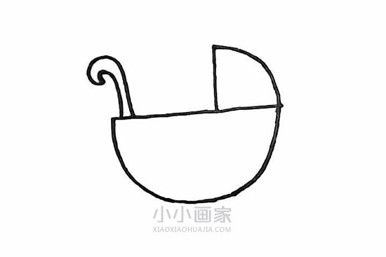 漂亮婴儿车简笔画画法图片步骤- www.chuantongba.top