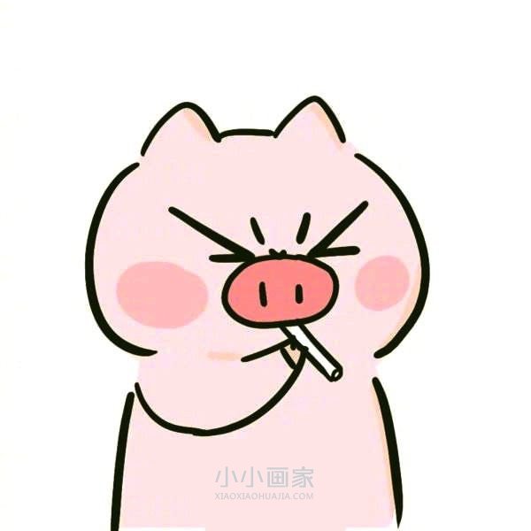 超萌小猪简笔画图片- www.chuantongba.top