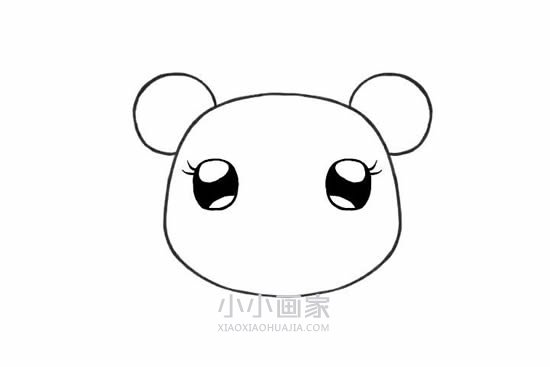 可爱的小熊姑娘简笔画画法图片步骤- www.chuantongba.top