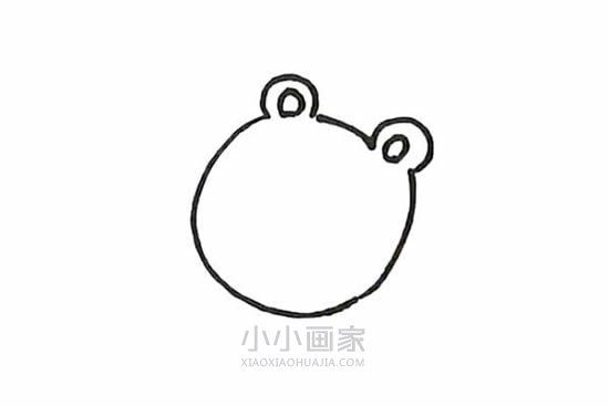 滚雪球的小兔和小熊简笔画画法图片步骤- www.chuantongba.top