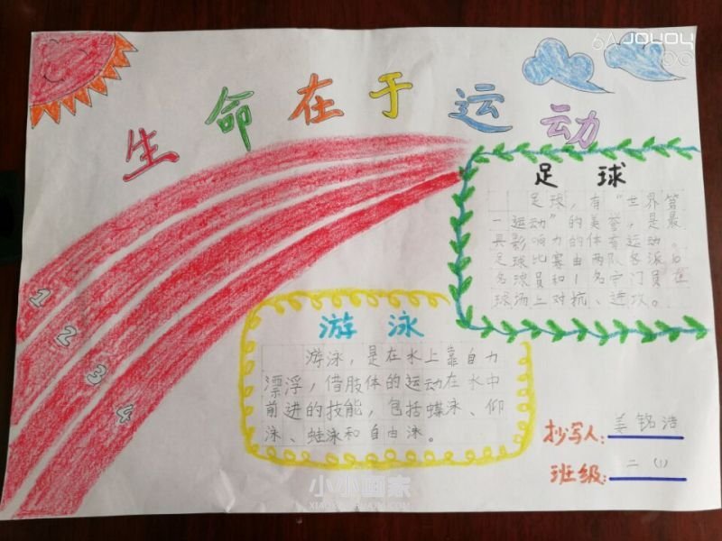 关于健体节的手抄报图片简单又漂亮二年级- www.chuantongba.top