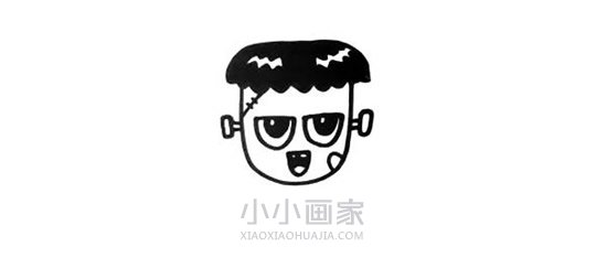 科学怪人简笔画画法图片步骤- www.chuantongba.top