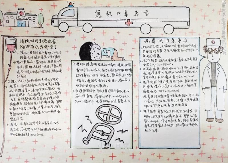 急性中毒患者处置手抄报图片内容大学生- www.chuantongba.top